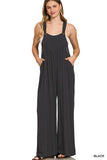Woven Rayon Crepe Overalls
