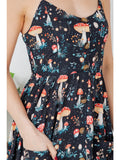 Garden of Mushroom Print Cami Dress