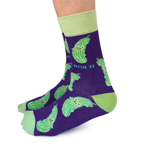 Dill With It Pickle Socks - Mens Sizing