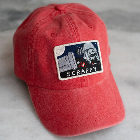 Scrappy Trash Raccoon Dad Hat