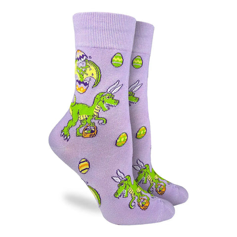 Easter Dinosaur Socks - Women's Sizing