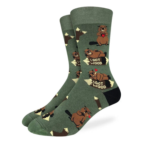 I Got Wood Beaver Socks - Men's Sizing