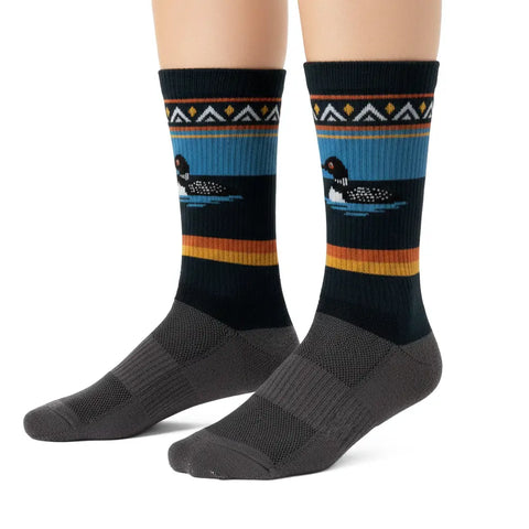 Loon Lake Canada Wilderness Unisex Fit Socks