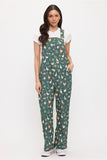 Ducks and Chicken Floral Print Overalls