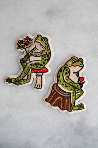 Froggy Sticky Patch Set Embroidered Patches