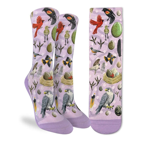Lavender Bird's Nest Socks - Women's Sizing