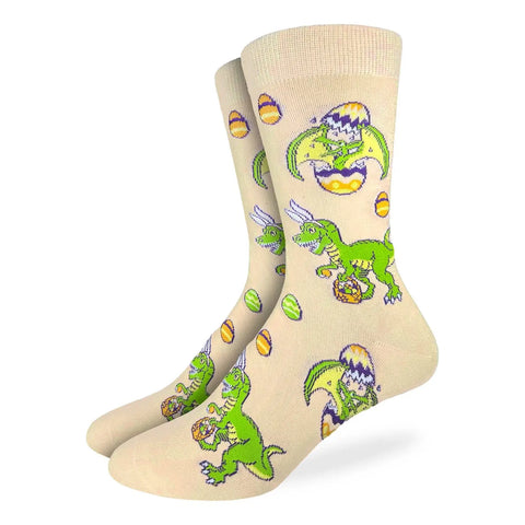 Easter Dino Socks - Men's Sizing