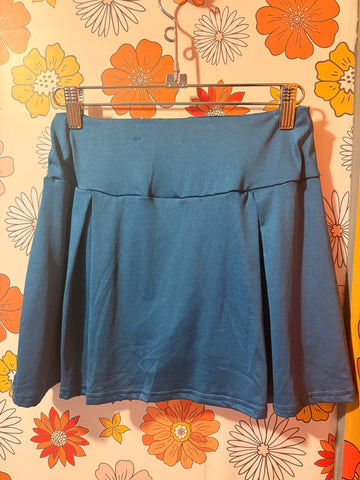 Light Navy Mini Tennis Skirt with Built In Shorts