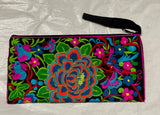 Vibrant Embroidered Clutch