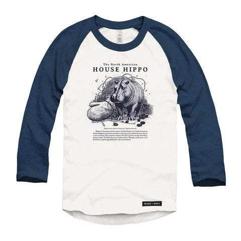 North American House Hippo Raglan Baseball Shirt