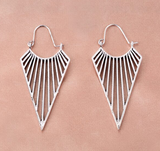 Hollow Triangle Design Hoop Earrings
