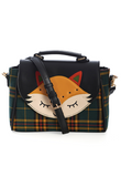 Plaid Fox Purse