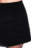 Corduroy Button Up Mini Skirt