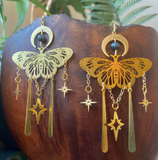 Luna Moth Statement Earrings