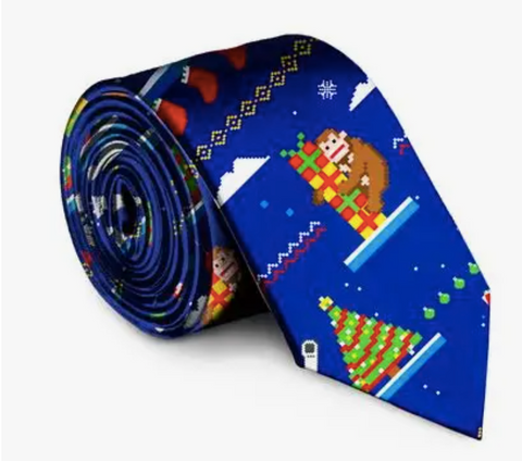 8 Bit Ugly Christmas Tie