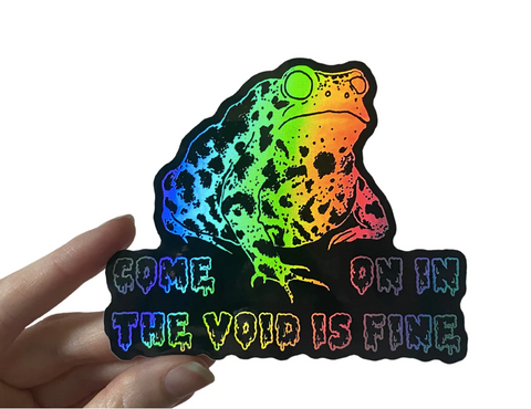Void Toad Holographic Sticker