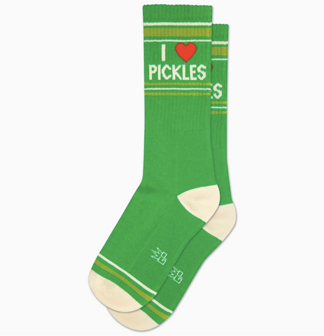 I Heart Pickles Gym Socks