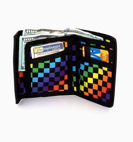 80's Bi-Fold Wallet w/ Rfid Protection | Indy Rainbow