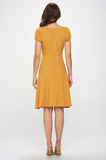 Mustard Yellow Polka Dot Day Dress