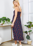 Strawberry Print Maxi Dress