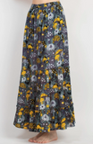 Mushroom Print Maxi Skirt