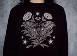 Moth and Eye Shrine Cropped Crewneck