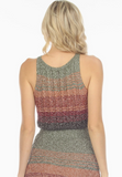 Gradient Knit Racerback Crop Top