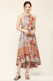 Mixed Floral Hi Low Maxi Dress