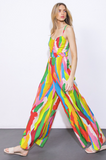 Colourful Abstract Print Jumsuit