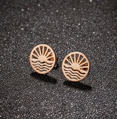 Ocean Sunrise Studs