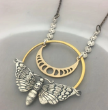 Lunar Moth Pendant Necklace