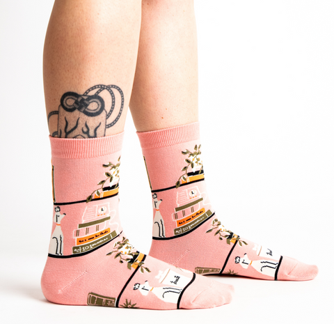 A Novel Idea Crew Socks