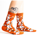 Kitten Willows Crew Socks