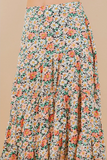 Daisy Print  Hi-Low Skirt