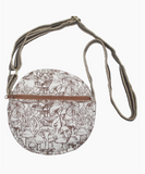 Mushroom Print Round Crossbody Bag