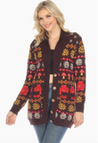 Fair Isle Mushroom Cardigan - Assorted Colours