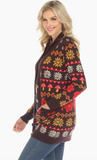 Fair Isle Mushroom Cardigan - Assorted Colours