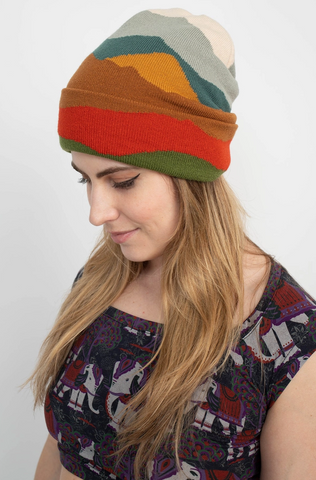 Mountain Landscape Beanie