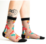 Magic Mushroom Sheer Socks