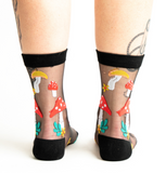 Magic Mushroom Sheer Socks