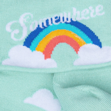 Somewhere Over the Rainbow Turn Cuff  Socks