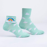 Somewhere Over the Rainbow Turn Cuff  Socks