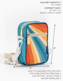 Crossbody Mini Brick Bag - Retro Rainbow