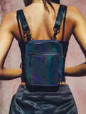 Sidekick Convertible Cross Body Bag - Reflective Rainbow