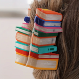 Stack of Books Hair Claw