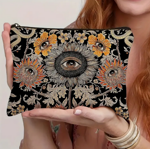 Floral Eye Makeup Bag