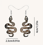 Acrylic Snake Charm Earrings