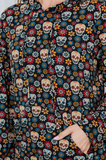 Day of the Dead Print Hoodie