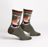 I Wuff Books (Fuzzy) Crew Socks