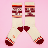 See You in Hell Gym Socks